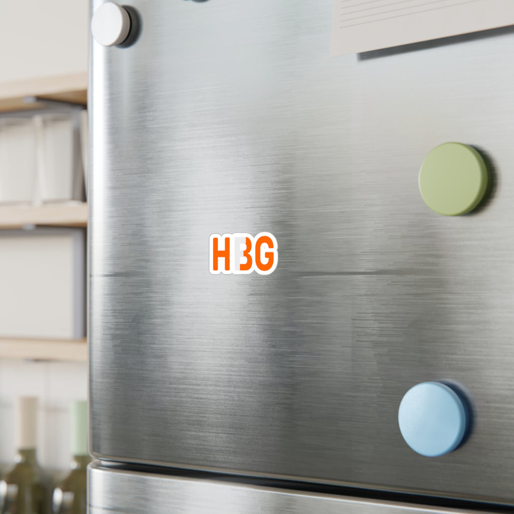 HBG Orange Vertical Vinyl Sticker