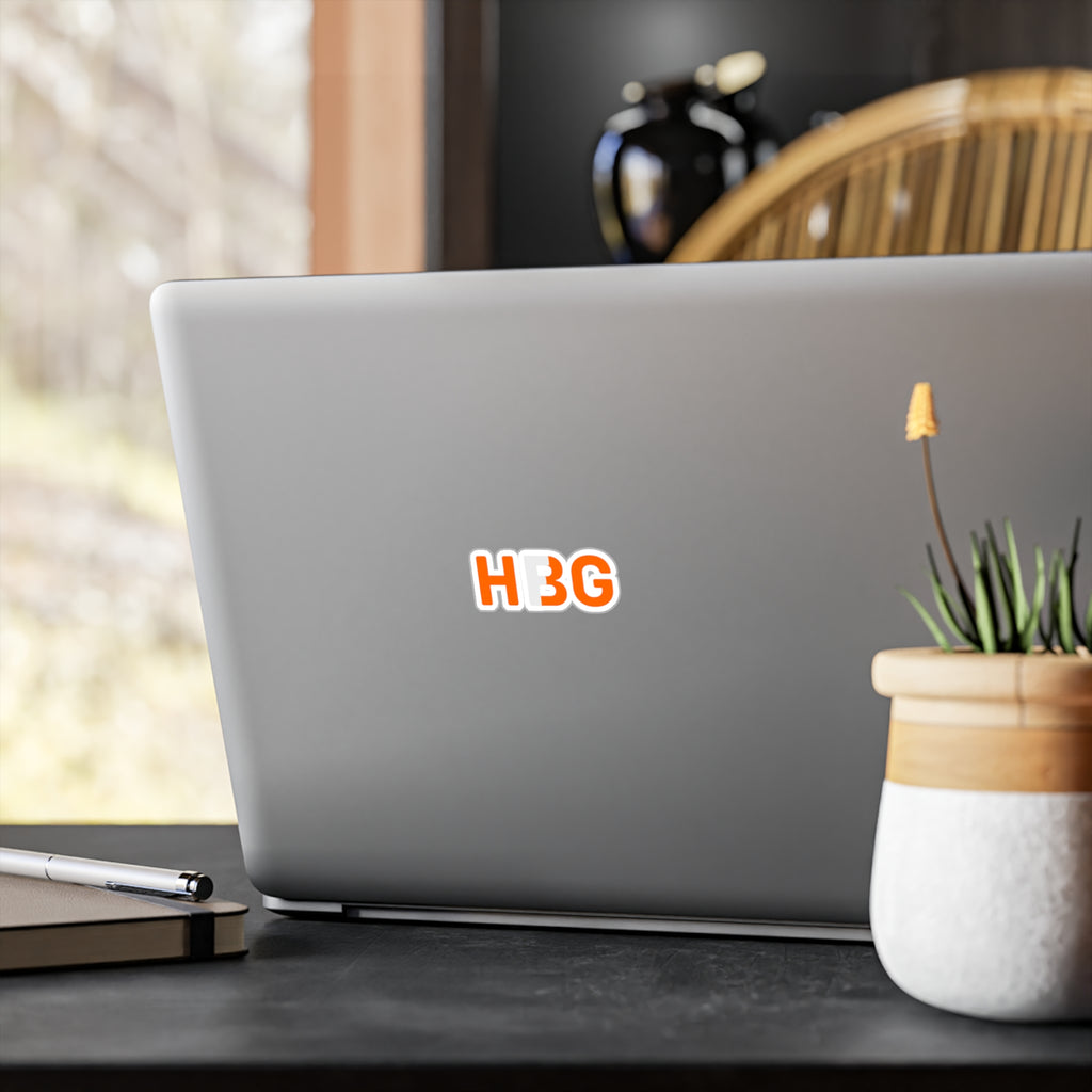 HBG Orange Vertical Vinyl Sticker