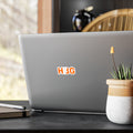 HBG Orange Vertical Vinyl Sticker