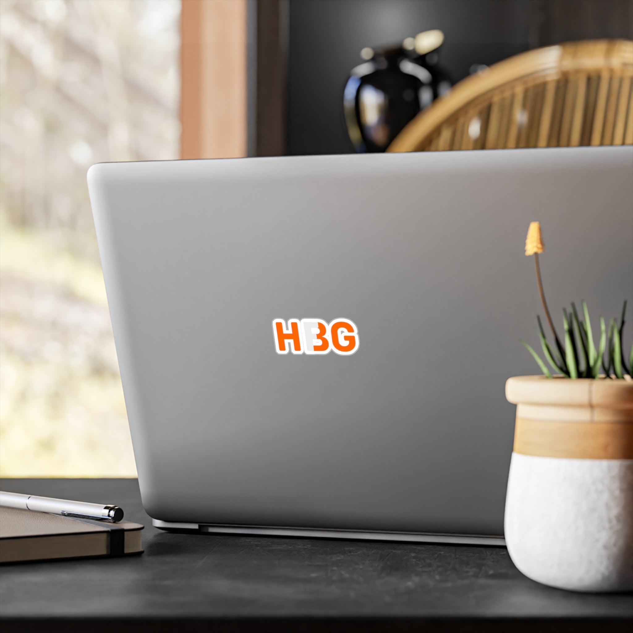 HBG Orange Vertical Vinyl Sticker
